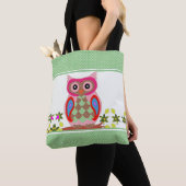 Patchwork-Look-Eule mit Punkten Tasche (Von Nahem)
