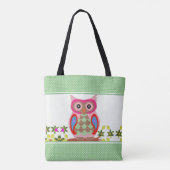 Patchwork Look Owl Polka Dot Tasche (Rückseite)