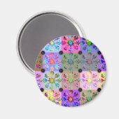 Patchwork Magnet (Vorderseite/Rückseite)