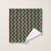 Patchwork Malawi Flag Pattern Badhandtuch Set (Waschlappen)