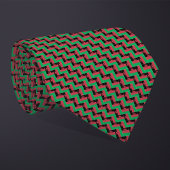 Patchwork Malawi Flag Pattern Krawatte