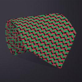 Patchwork Malawi Flag Pattern Krawatte