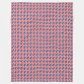 Patchwork Malaysia Flag Muster Fleecedecke (Vorderseite)