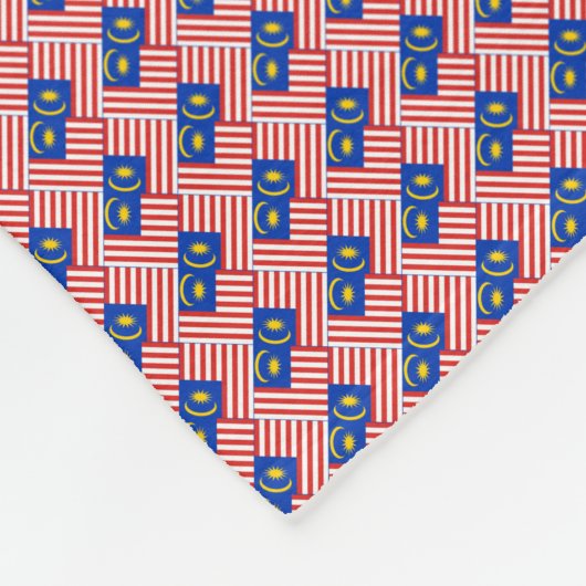 Patchwork Malaysia Flag Muster Fleecedecke (Ecke)