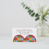 Patchwork-Malerei-Steppdecken-Visitenkarten Visitenkarte (Stehend Vorderseite)