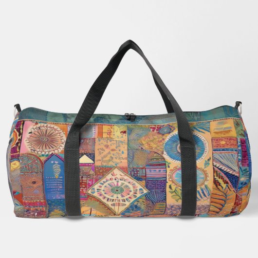 Patchwork Mandala Duffle Bag (Rückseite)