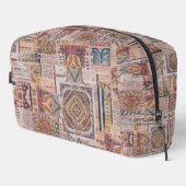 Patchwork Mandala Toilettenbeutel Waschbeutel (Rechte Ecke)