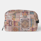 Patchwork Mandala Toilettenbeutel Waschbeutel (Rückseite)