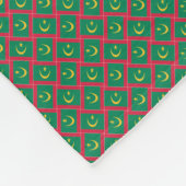 Patchwork Mauritania Flag Pattern Fleecedecke (Ecke)