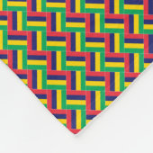 Patchwork Mauritius Flag Pattern Fleecedecke (Ecke)