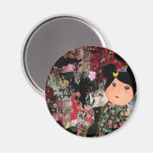 Patchwork Momiji Magnet (Vorderseite/Rückseite)