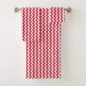 Patchwork Monaco Flag Muster Badhandtuch Set (Insitu)