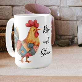 Patchwork Morning Rooster Kaffeetasse