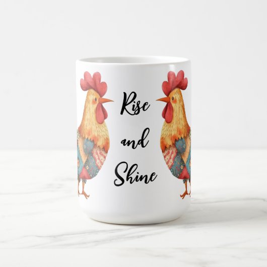 Patchwork Morning Rooster Kaffeetasse (Mittel)