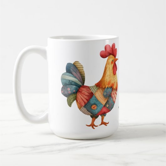 Patchwork Morning Rooster Kaffeetasse (Links)