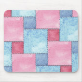 Patchwork Mousepad, Pinks, Blues Mousepad (Vorne)