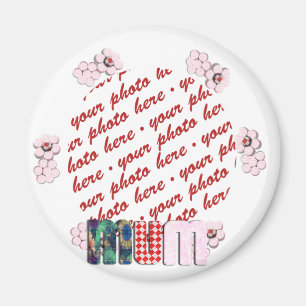 Patchwork "MUM"-Foto Magnet