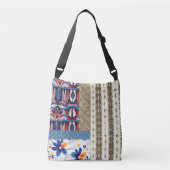 Patchwork Muster Boho Stil Tragetaschen Mit Langen Trägern (Vorderseite)
