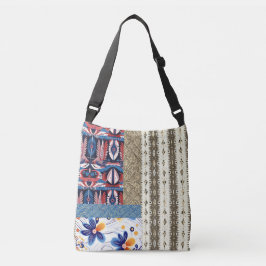 Patchwork Muster Boho Stil Tragetaschen Mit Langen Trägern