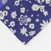 Patchwork Muster Chintz Shades of Blue Polka Dot Fleecedecke (Ecke)