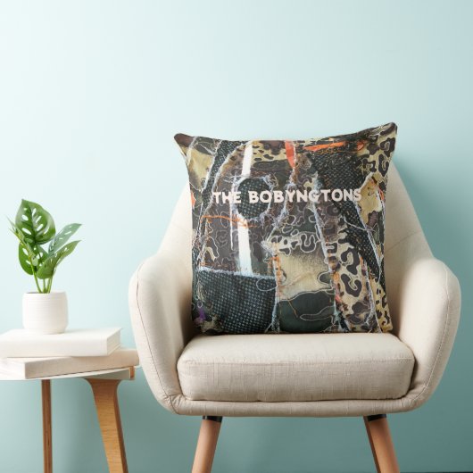 Patchwork-Muster für Monogramm-Tiere Kissen (Stuhl )