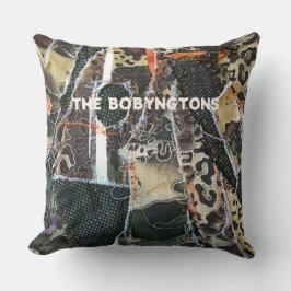 Patchwork-Muster für Monogramm-Tiere Kissen