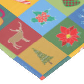 Patchwork-Muster für Weihnachten Tischdecke (Schrägansicht)