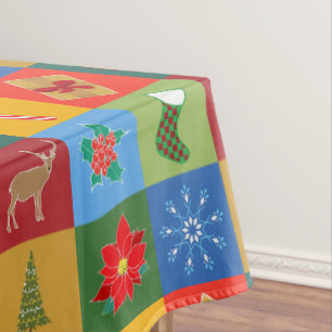 Patchwork-Muster für Weihnachten Tischdecke