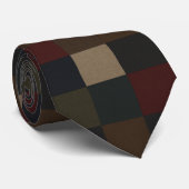 Patchwork-Muster in einem eleganten Stil Krawatte (Gerollt)