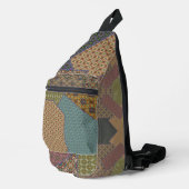 Patchwork-Muster Kreuzkörper Crossbody Bag (Rechte Ecke)