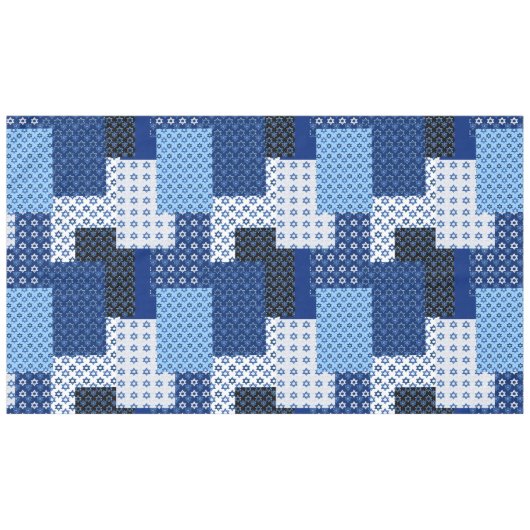 Patchwork, Muster, Mosaik, Sterne, der Star von Da Tischdecke (Vorderseite (Horizontal))