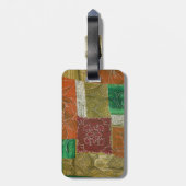 Patchwork-Muster, Patchwork-Hintergrund Gepäckanhänger (Rückseite vertikal)