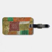 Patchwork-Muster, Patchwork-Hintergrund Gepäckanhänger (Rückseite horizontal)