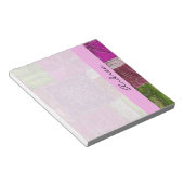 Patchwork-Muster, Patchwork-Hintergrund, Ihr Name Notizblock (angewinkelt)