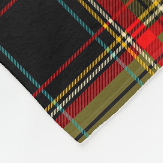 Patchwork-Muster, Tartan-Design, Oberfläche Fleecedecke (Ecke)