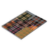 Patchwork-Muster, Tartan-Design, Oberfläche Notizblock (Linke Seite)