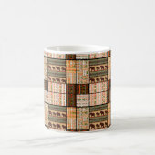 Patchwork nahtlos afrikanischer Muster Kaffeetasse (Mittel)