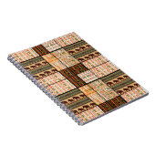 Patchwork nahtlos afrikanischer Muster Notizblock (Rechte Seite)