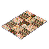Patchwork nahtlos afrikanischer Muster Notizblock (Linke Seite)