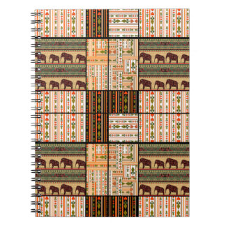 Patchwork nahtlos afrikanischer Muster Notizblock