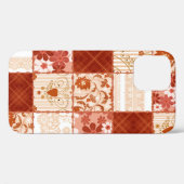 Patchwork nahtlos blumenbraun Spitzen-Muster Rücke Case-Mate iPhone Hülle (Rückseite (Horizontal))