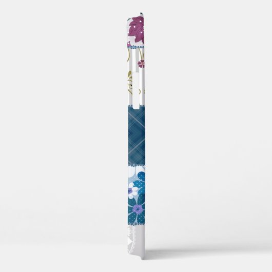 Patchwork nahtlos blumengeschmückter Rahmen Case-Mate iPhone Hülle (Rückseite / Rechts)