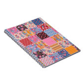 Patchwork nahtlos, niedliches Stoffmuster. Notizblock (Rechte Seite)