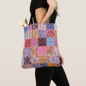 Patchwork nahtlos, niedliches Stoffmuster. Tasche (Von Nahem)