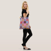 Patchwork nahtlos, niedliches Stoffmuster. Tasche (Am Model)