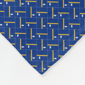 Patchwork Nauru-Flag-Muster Fleecedecke (Ecke)