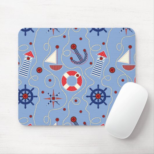 Patchwork-Nautik Mousepad (Mit Mouse)