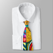 Patchwork Necktie Krawatte (Gebunden)