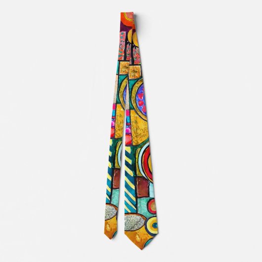 Patchwork Necktie Krawatte (Rückseite)