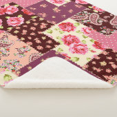Patchwork Niedlich Nahtloses Muster Sherpadecke (3/4)